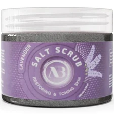 Amira Beauty Lavender Dead Sea Salt Scrub Purifying Cleansing Exfoliator 11.83oz