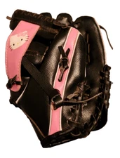 Hello Kitty Baseball - T-Ball - Girl's Mitt - Black & Pink