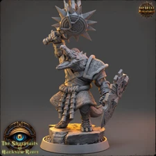 Crocodile Man Warrior Ashar Stargust - Daybreak Miniatures - Beastmen