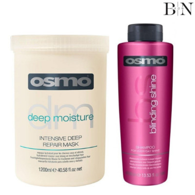  Osmo Blinding Shine Shampoo 400ml und Intensive Deep Repair Mask 1200ml SET