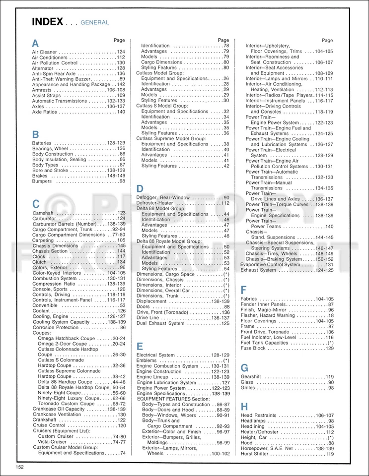 Oldsmobile 1973 libro de datos información de venta de productos distribuidor álbum datos  Foto 2 de 3