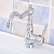 Polished Chrome Kitchen Wet Bar Bathroom Vessel Sink Faucet Mixer Tap esf647