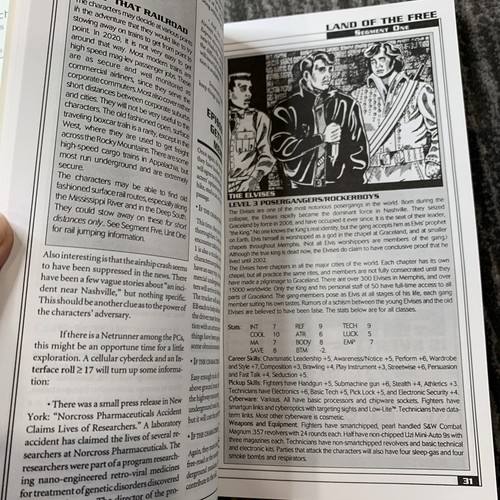 Land of the Free Cyberpunk 2020 Spielmodul Box Set Vintage mit Karte & Karten CP3231 - Bild 16 von 23