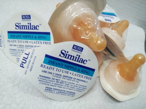 ROSS PEDIATRICS SIMILAC INFANT NIPPLE & RING READY TO USE LATEX FREE (10PK) USA - Picture 4 of 5