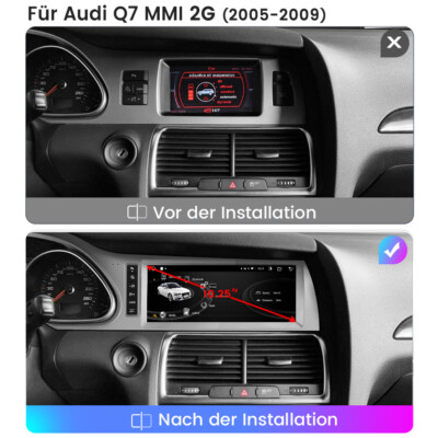 10.25'' Car Carplay Multimedia GPS Autoradio Android Für Audi Q7 MMI 2G 2005-2009