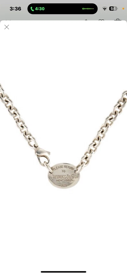 Tiffany & Co. Collar gargantilla etiqueta ovalada Foto 3 de 3