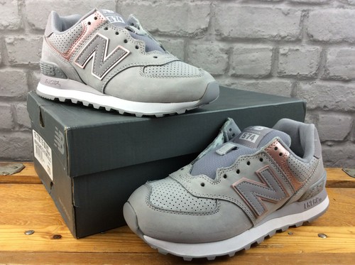 574 GREY PINK TRAINERS RUNNING RRP 