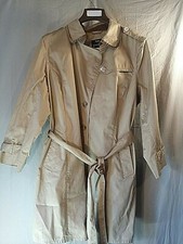 Women's Nwt Dennis Basso  Khaki Belted Trench Rain Coat Sz 3x