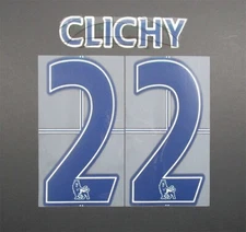 2007 - 2013 OFFICIAL SPORTING ID LEXTRA CLICHY 22 PLAYER SIZE NAVY NAMESET