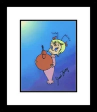🟨Framed Signed June Foray Cindy Lou Who CoA Seuss Grinch Stole Art NEW 8x10 MGM