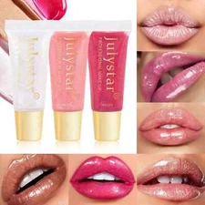 New Shiny Mirror Lips Gloss Lipstick Hydrating Plumper Dazzle Lip Glaze Lip Oil