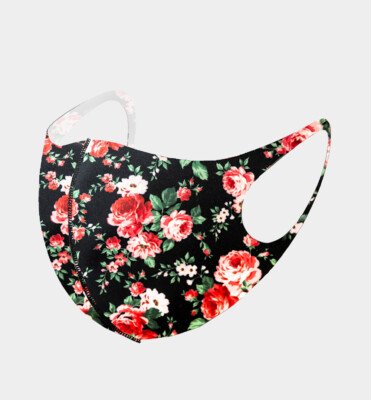 Floral Rose Face Mask Cover Washable Reusable Breathable Mouth Nose Covering