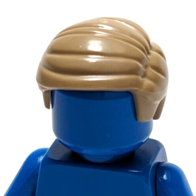 Lego - Minifigure Hair - Tan Blonde, Side Part, Short | eBay