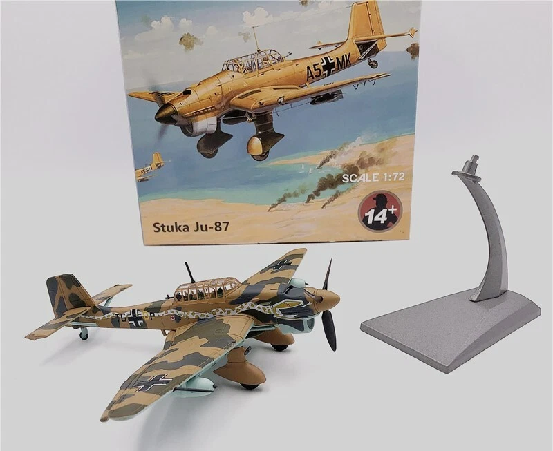 WLTK German Junkers Stuka Ju-87B Dive Bomber 1/72 Diecast Aircraft Model - Image 2 of 4