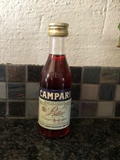 CAMPARI BITTER 4cl 25% Mini Flasche 35 Jahre alt selten Sammlung Rarit&auml;t&nbsp;