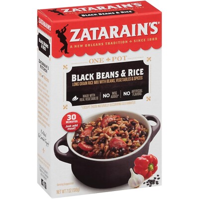 Zatarain's Black Beans & Rice, 7 oz 7 Ounce (Pack of 1) 
