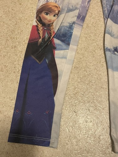 Elsa and Anna leggings girls size 6 Disney Frozen - Picture 3 of 5
