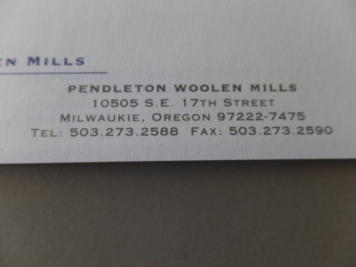 Vintage Pendleton Woolen Mills Co Oregon Strathmore Letterhead Lot of 10 Sheets - Picture 5 of 5