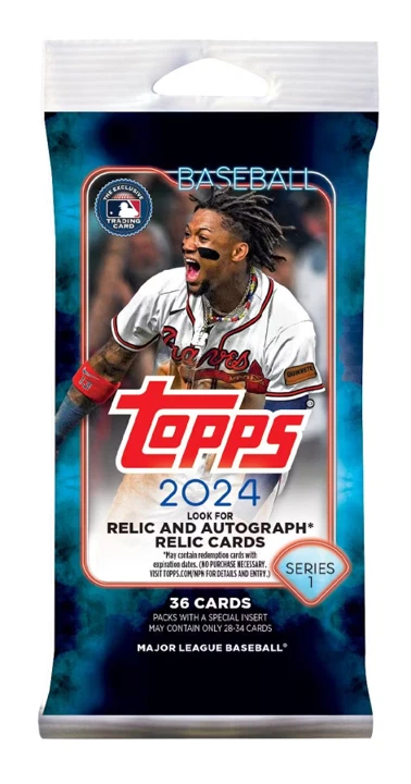 2024 Topps Series 1 Baseball Value Fat Jumbo Pack 36 Cards Factory