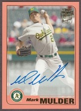 2017 TOPPS ARCHIVES MARK MULDER FAN FAVORITES CERTIFIED AUTOGRAPH 101/150