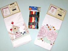 Cross Stitch Stamped Pillow Cases Kits