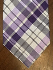 Alfani Purple Hand Made 100% Silk Men’s Neck Tie Made In China
