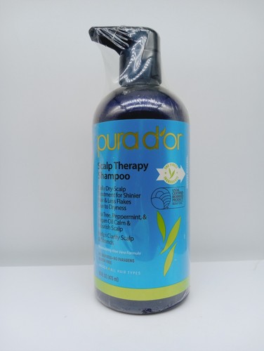 Pura D'or Scalp Therapy Shampoo Hypo-Allergenic All Hair Type 16fl oz NEW