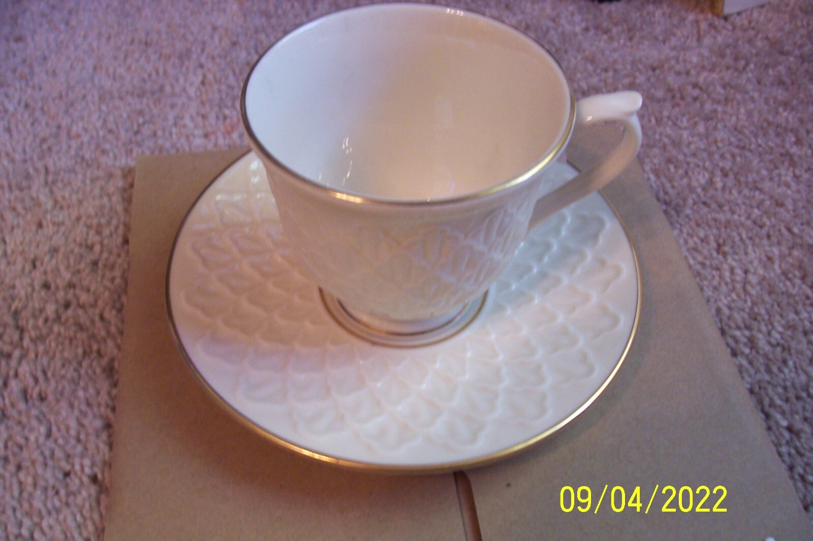 Lenox "Jacquard Gold" Cup & Saucer Set eBay
