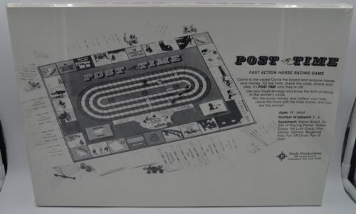 Raro juego de mesa de carreras de caballos post tiempo - nuevo/sellado (Pauly Productions, 1986) - Imagen 2 de 3
