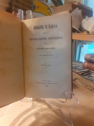 Blanc Origine della rivoluzione francese Tipografia Della Svizzera Italiana 1850 - Foto 3 di 4