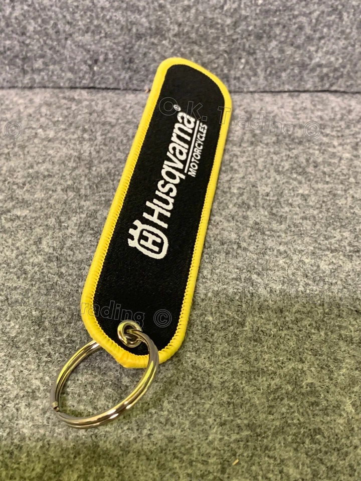 HUSQVARNA Keyring Fabric Embroidered on Both Sides - Image 3 of 4