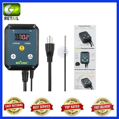 Digital Cooling Thermostat Controller 40-108°F for Efficient Temperature Control