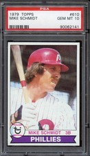 1979 Topps Mike Schmidt #610 - HOF Registry - PSA 10 GEM MINT