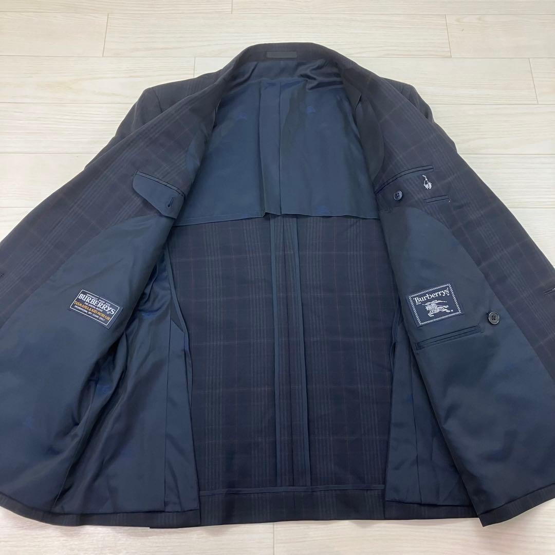 BURBERRY Double Blazer Jacket Silver Button Check… - image 4