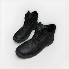 Pro Man PM100 Utah Chukka Safety Boots Black Leather Steel Toe Cap UK11 EU45