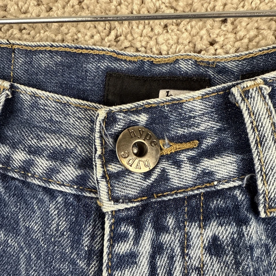 Pantalones cortos de jean Hype Distressed azul talla 28 Foto 2 de 4