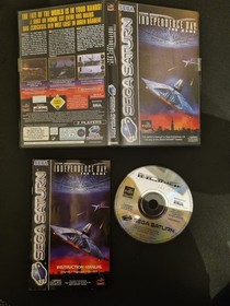 Virtual Open Tennis  & IndependenceDay(Sega Saturn, 1996) complete with manual 