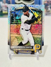 Johan De Los Santos 2025 Bowman Chrome 1st Mini Diamond Refractor Pirates