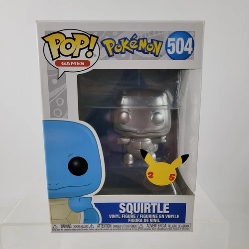 Funko Pop! Games: Pokémon - Squirtle (Silver) (Metallic) #504 Collectible Vinyl