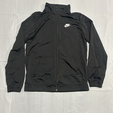 Nike Sportswear HBR Poly Tracksuit Kids Large Black White DD0324-010 Youth