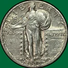 1930-S Standing Liberty Quarter Choice Almost Uncirculated AU+ Coin #40375
