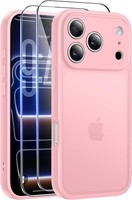 HandyhüLle Rosa StoßFest Kratzfest Mit 2 Panzer Schutzglas FüR Iphone 17 Pro