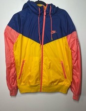 Nike Sportswear Windrunner Windbreaker AR2191 Blue Yellow Salmon Medium