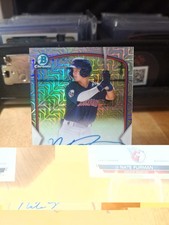 2023 Bowman Chrome Mojo Refractor Auto Nate Furman Cleveland Guardians!!