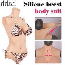 Silicone Bodysuit Breast Forms C/G Cup Fake Vagina Hip Shaping Female Body Suit