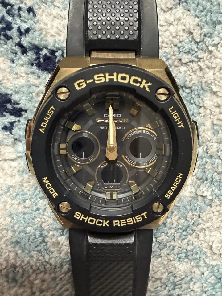 Casio G-Shock GST-S300G Tough Solar Watch Black/Gold Stainless Steel 5525 EXC - Image 2 of 4