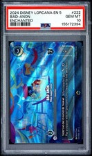 DISNEY LORCANA EN 5-SHIMMERING SKIES BAD-ANON - VILLAIN SUPPORT CENTER PSA 10