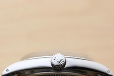 ROLEX DATEJUST 1601 GRAY DIAL 18K WHITE GOLD STEEL FOLDED BRACELET WATCH 9
