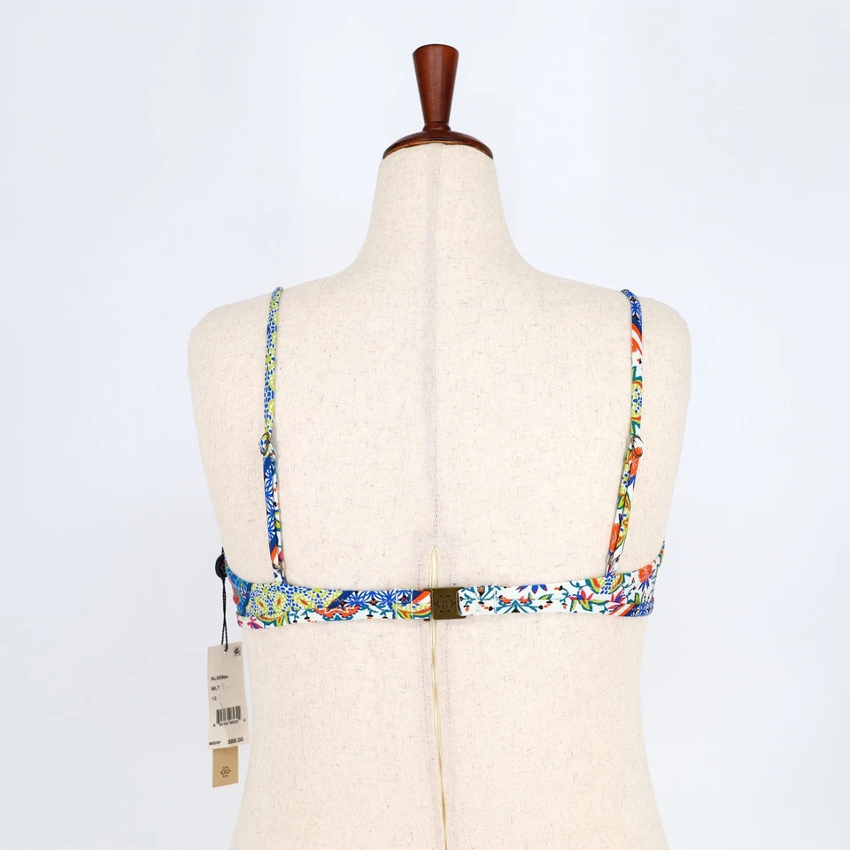 Conjunto de maiô Nanette Lepore patchwork encantadora biquíni top/inferior tamanho EUA 12 - Imagem 4 de 4