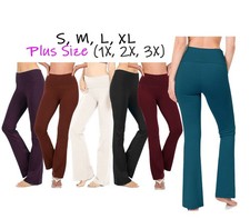  Zenana Outfitters Plus Size Premium Cotton Fold Over YOGA Pants